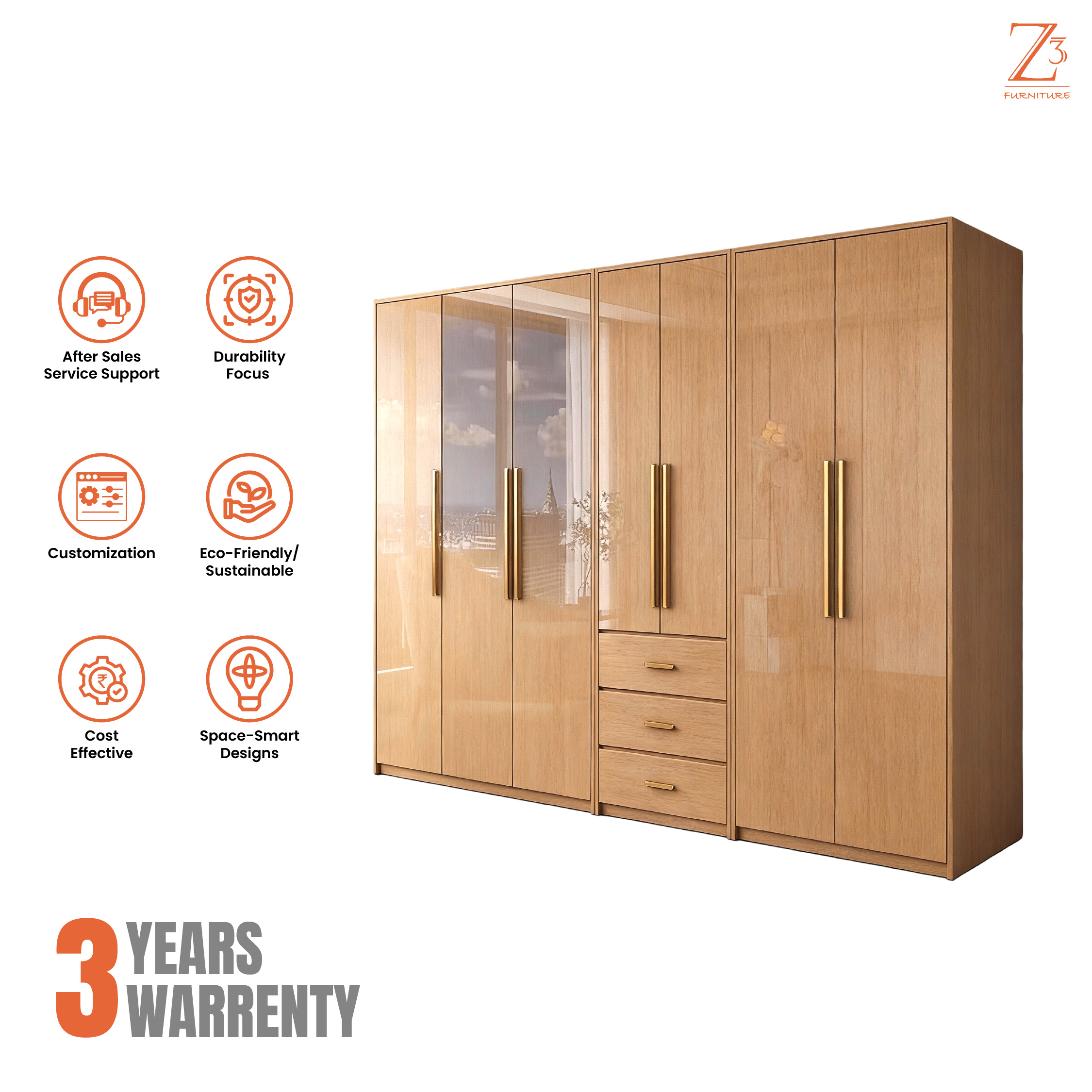 Large Oversized Wardrobe Furniture Manufacturer - Z Cube Furniture 05