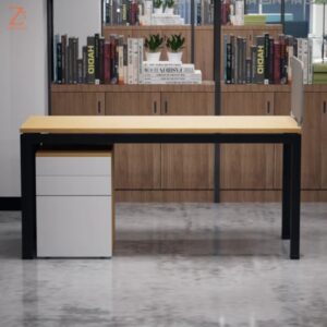 Wooden Workstation Table With Drawer 1 Z Cube Furniture