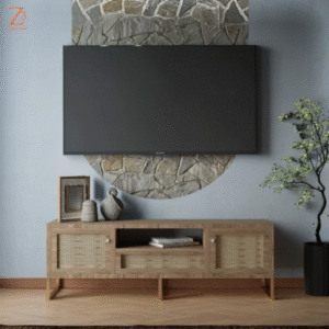 Beige Wooden TV Unit 1 Z Cube Furniture