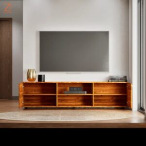 Light Brown Wooden TV Unit 1 Z Cube Furniture