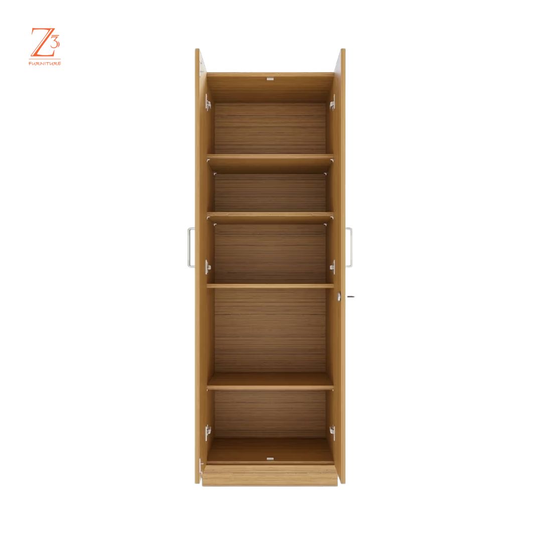 2 Door Wardrobe 5 Shelves