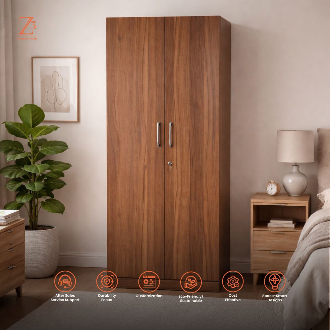 Urban-2 Two Door Wardrobe - Image 4