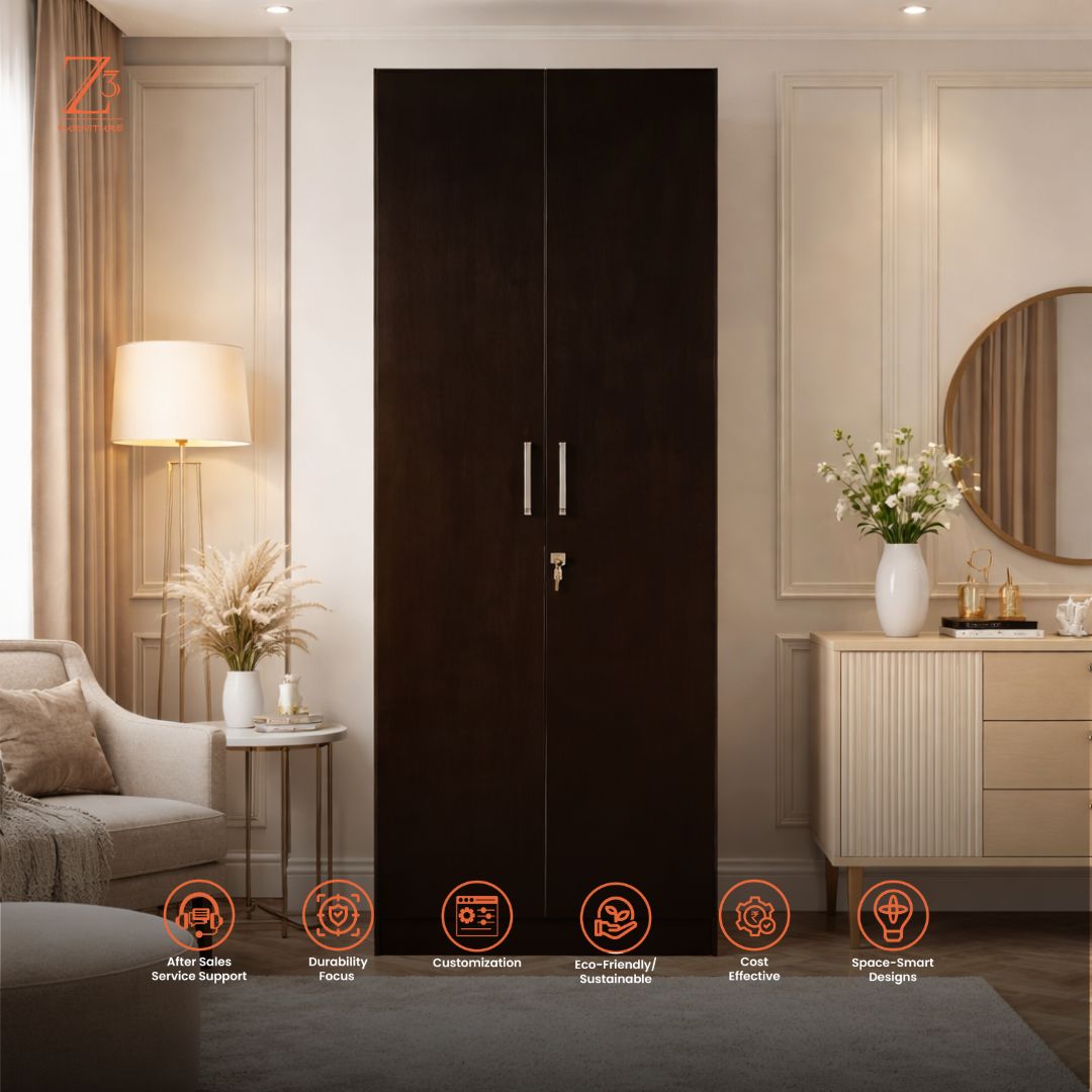Urban-1 Two Door Wardrobe - Image 4