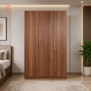 3 Door Wardrobe 12 Shelves