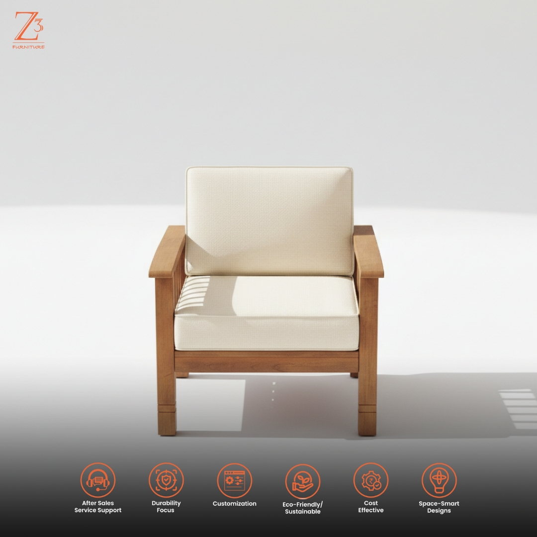 Luxury Single Seater Sofa Z Cube Furniture 5