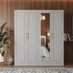 Z Cube Furniture 4 Door Wardrobe 4 shelves 1