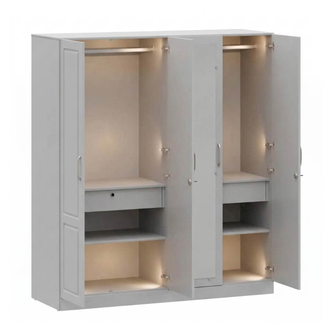 Powerward Four Door Wardrobe - Image 4