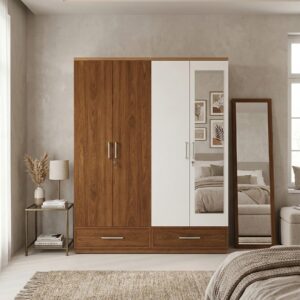 Z Cube Furniture 4 Door Wardrobe 6 shelves 1