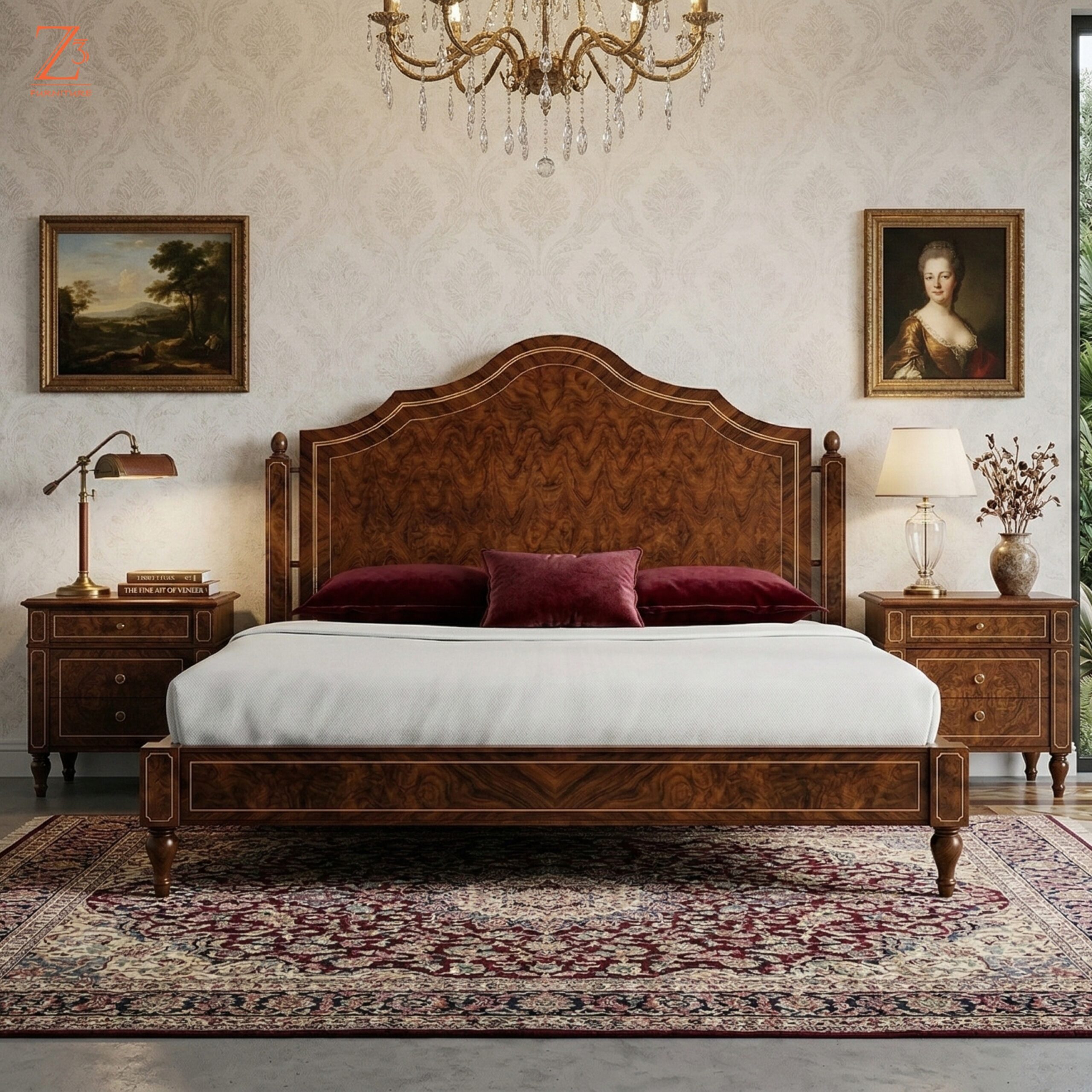 Ajmer 1 Solid Wood King Size Double Bed1