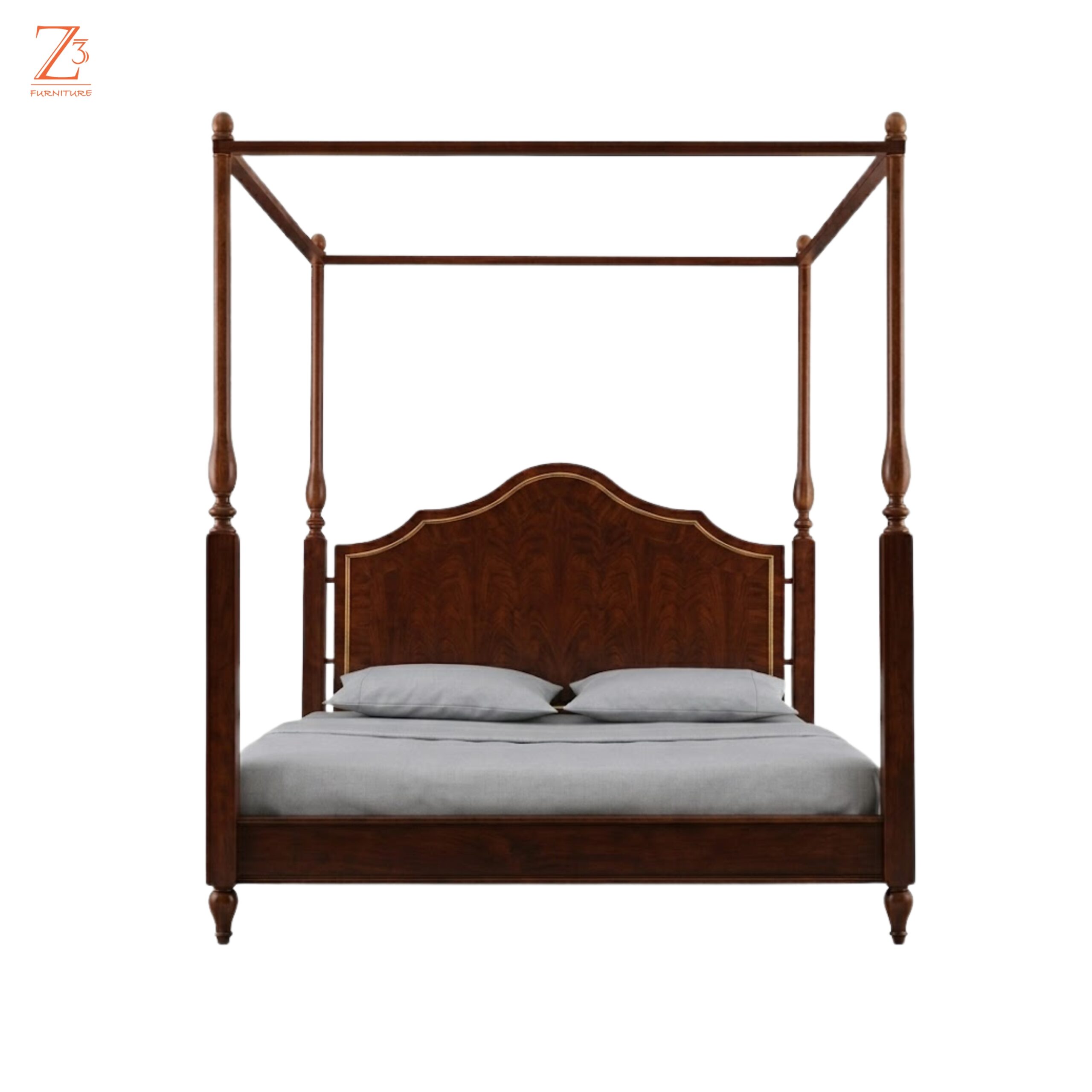 Ajmer Solid Wood King Size Double Bed - Image 2