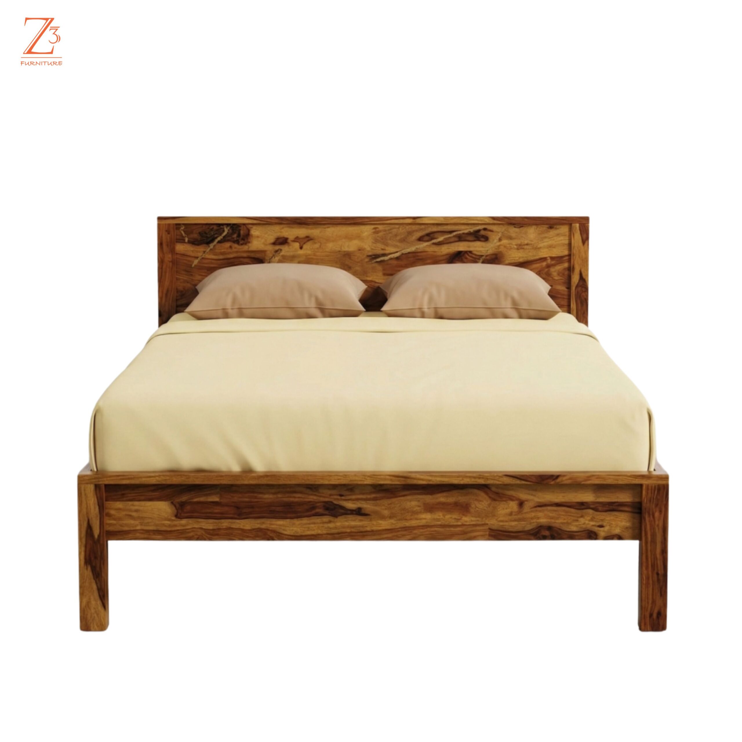Manipur 1 Sheesham Wood Queen Size Double Bed2