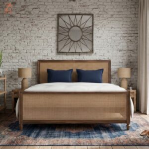 Manipur Sheesham Wood Queen Size Double Bed1