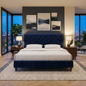 Mexico King Size Upholstered Bed1