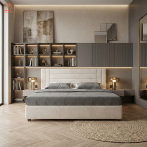 Milano Upholstered Bed King Size 1