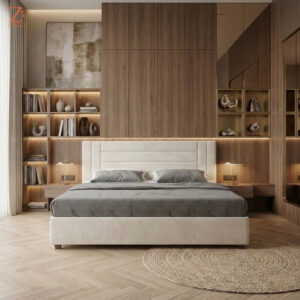 Milano Upholstered Bed Queen Size 1