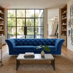 Neo-Blue 3 Seater Sofa 1