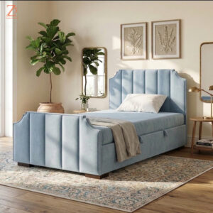 Norway 2 Upholstered Single Bed 1