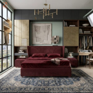 Valkyrie 1 Upholstered King Size Bed 1