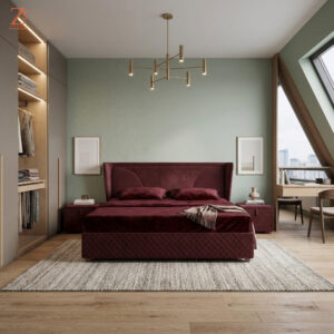 Valkyrie 1 Upholstered Queen Size Bed 1