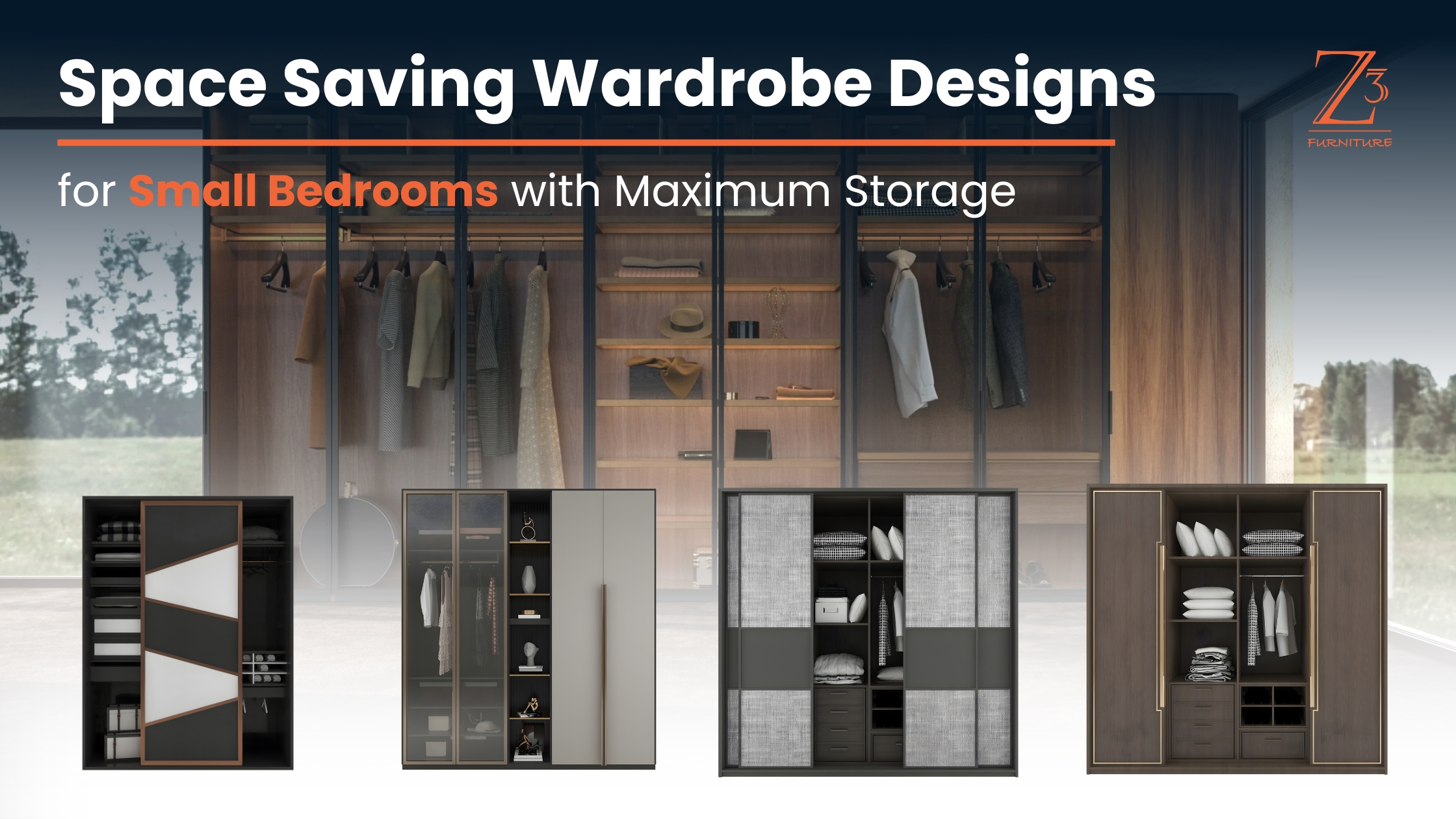 Space Saving Wardrobe Designs for Small Bedrooms with Maximum Storage