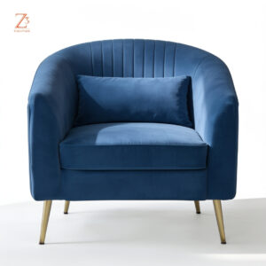 AidenLuxe Velvet Lounge Chair zcube Furniture 1