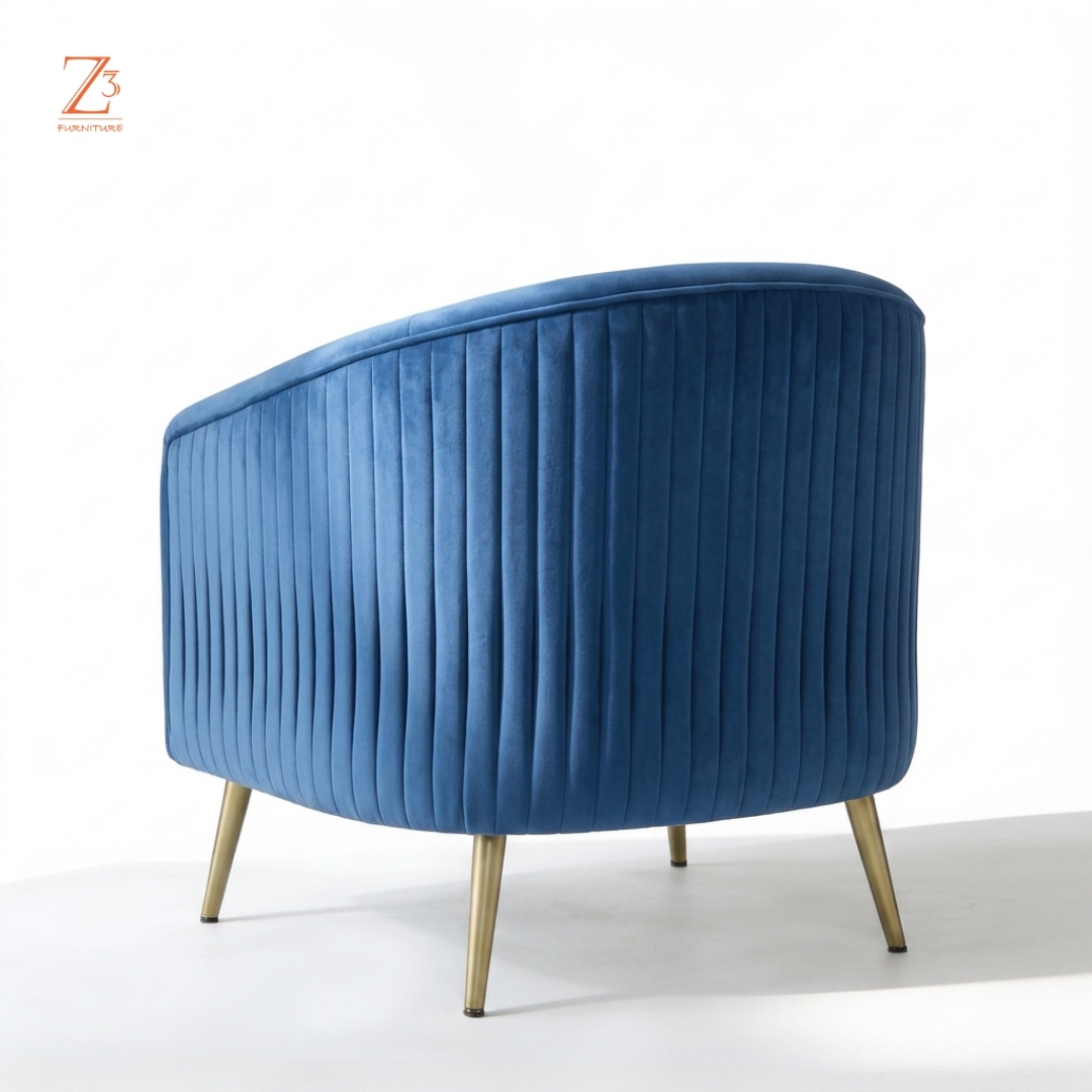 AidenLuxe Velvet Lounge Chair zcube Furniture 3