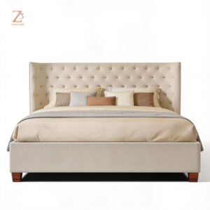 Aurelio Grey Hydraulic Queen Bed zcube Furniture 1