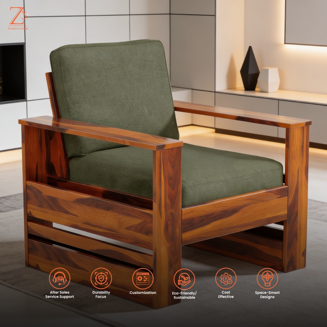BahamasLux Wooden Sofa Set Z cube Furniture 6