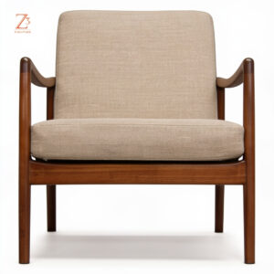 DaisyLuxe Wooden Arm Chair zcube Furniture 1