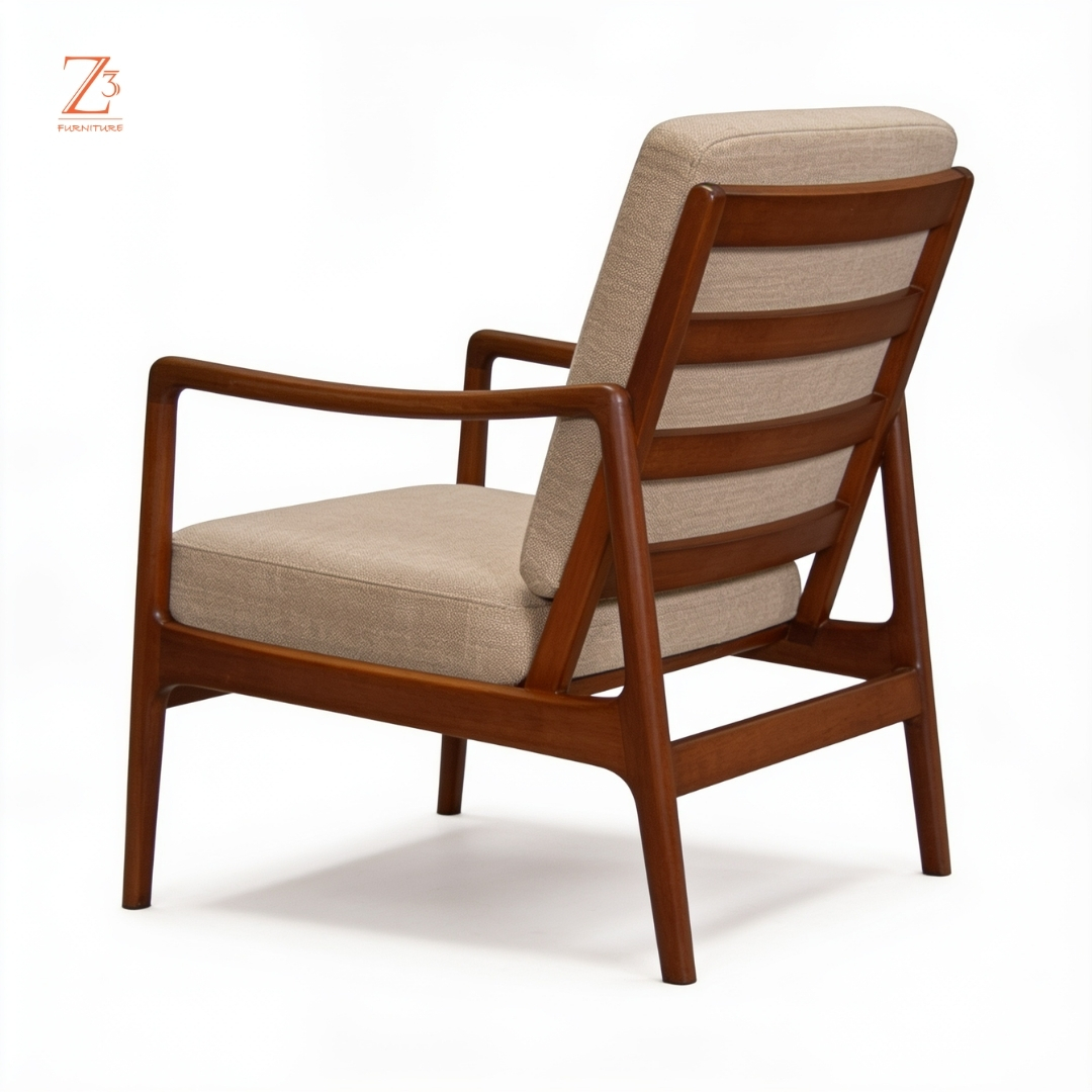 DaisyLuxe Wooden Arm Chair zcube Furniture 4