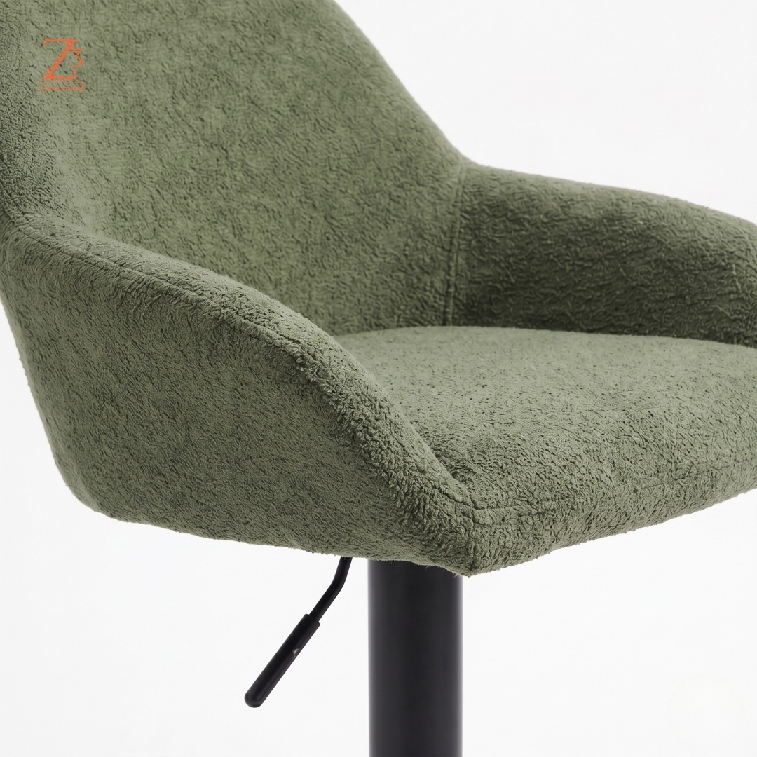 EmeraldNest Adjustable Bar Chair – Forest Green zcube Furniture 3