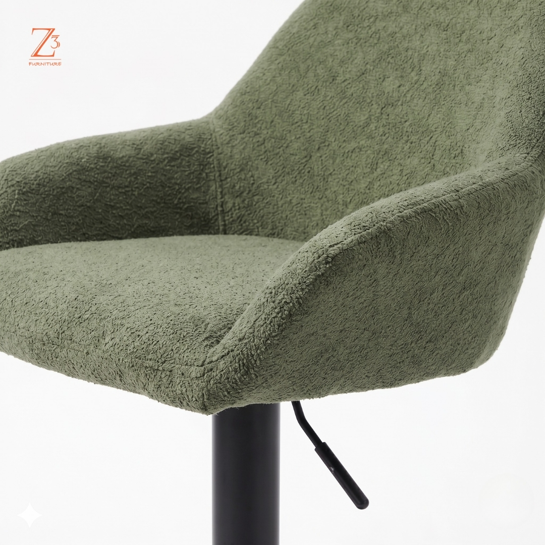 EmeraldNest Adjustable Bar Chair – Forest Green zcube Furniture 5