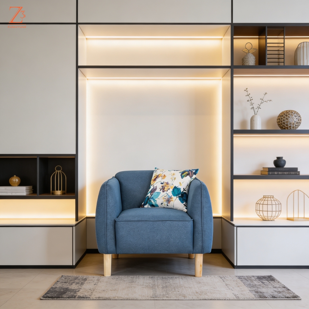 KutchLounge Single Seater Sofa Z cube Furniture 2
