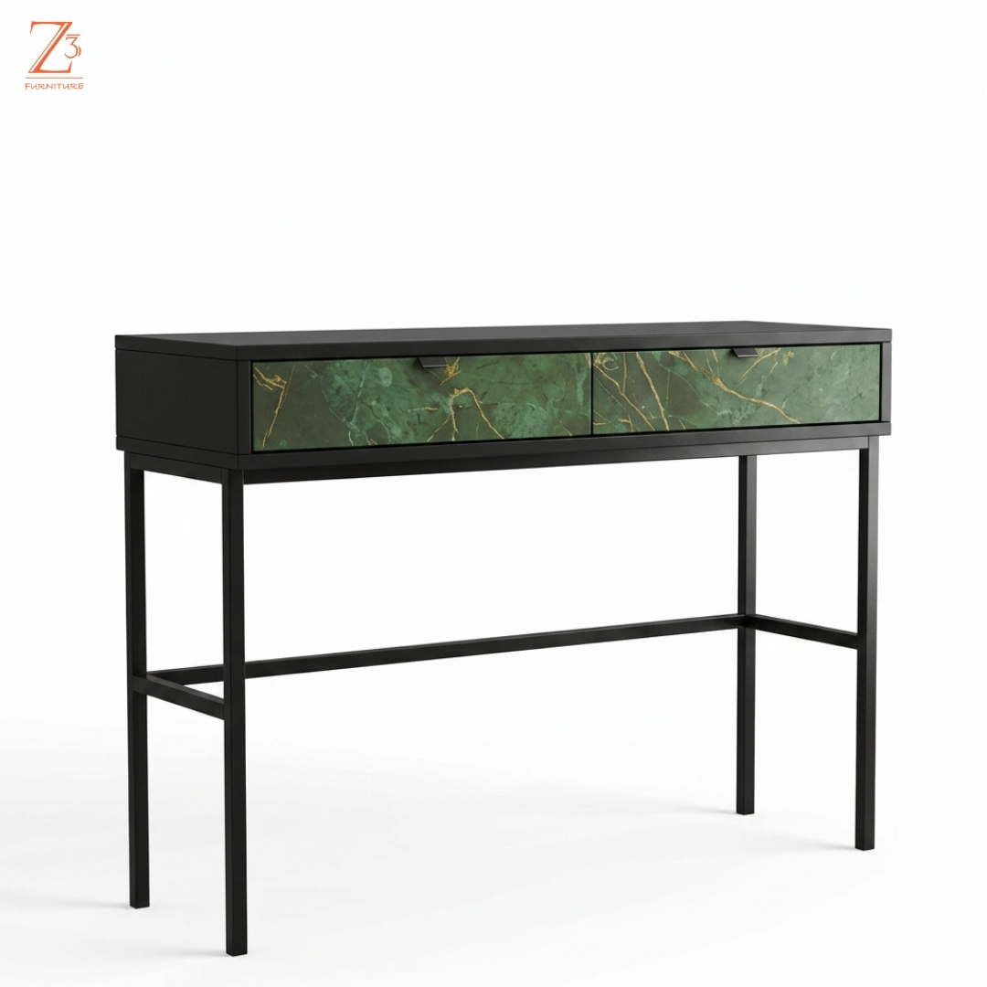MarbleEdge Console Table Z cube Furniture 3