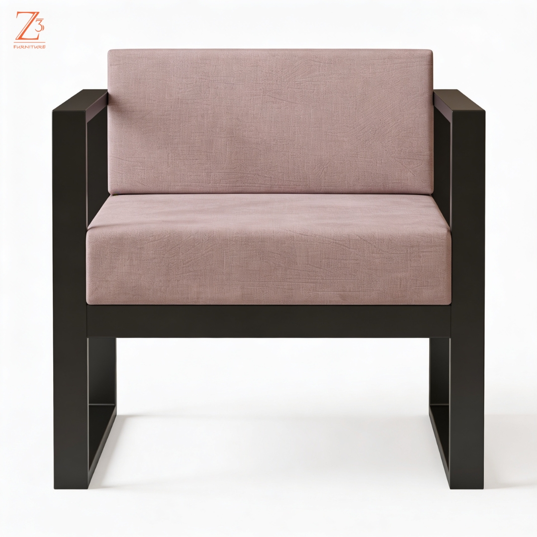 MetroLounge Metal Sofa Chair Z cube Furniture 3