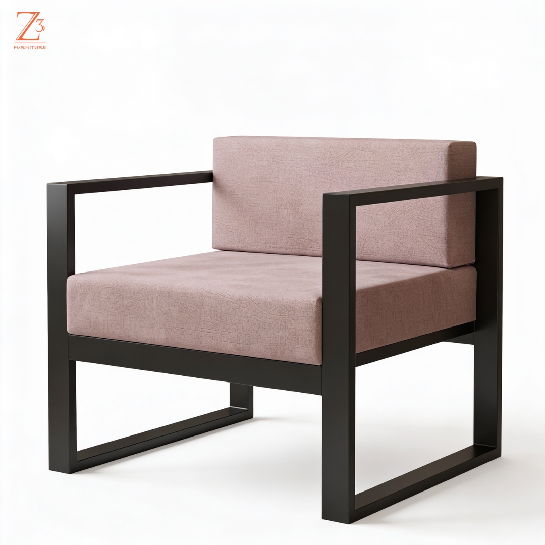 MetroLounge Metal Sofa Chair Z cube Furniture 4
