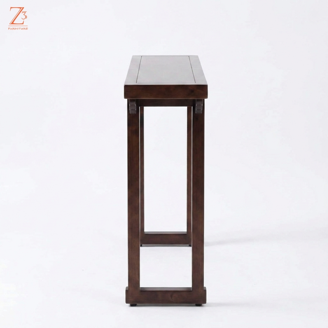 MidCentury Luxe Console Table Z cube Furniture 4