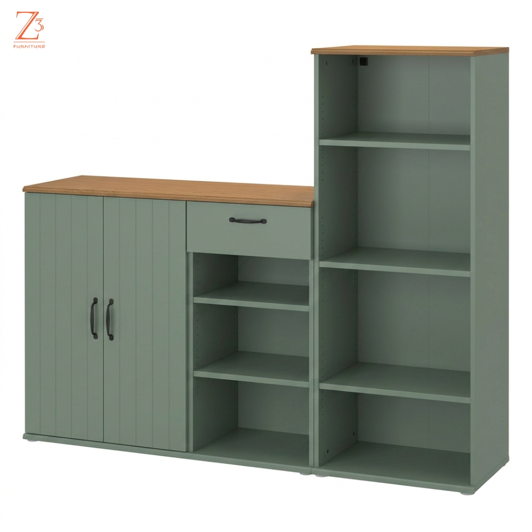 Midnight Blue Storage Side Board Unit Z Cube Furniture 2