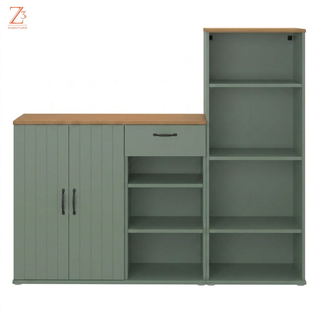 Midnight Blue Storage Side Board Unit Z Cube Furniture 6