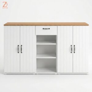 Nordic Sideboard White Storage Cabinet 1 Z cube Furniture
