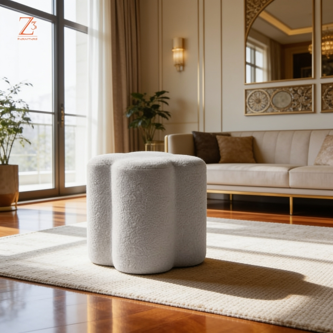 RemiBoucle Luxe Pouffe zcube Furniture 2