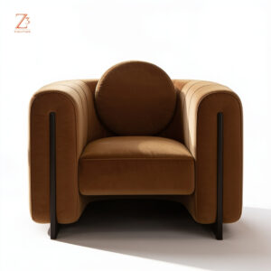 RenoBoucle Luxe Lounge Chair zcube Furniture 1