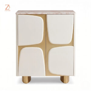 RoyalCellar Premium Bar Cabinet – Walnut Brown zcube Furniture 1