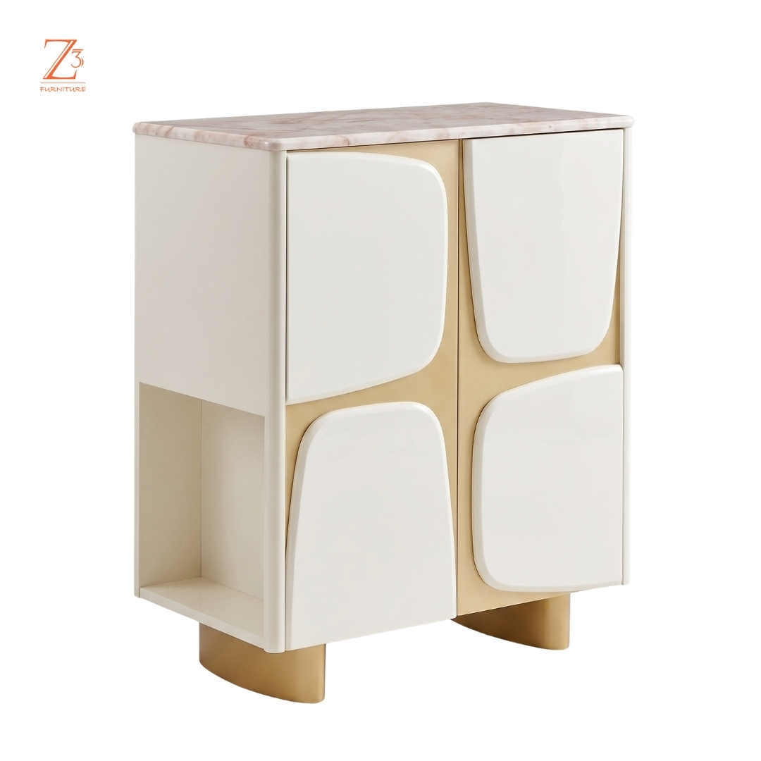 RoyalCellar Premium Bar Cabinet – Walnut Brown zcube Furniture 5