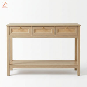 RusticAura Console Table Z cube Furniture 1