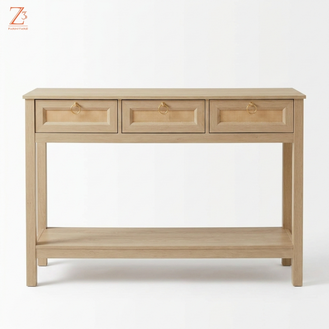 RusticAura Console Table Z cube Furniture 1