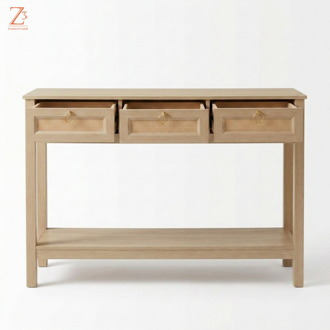 RusticAura Console Table Z cube Furniture 3