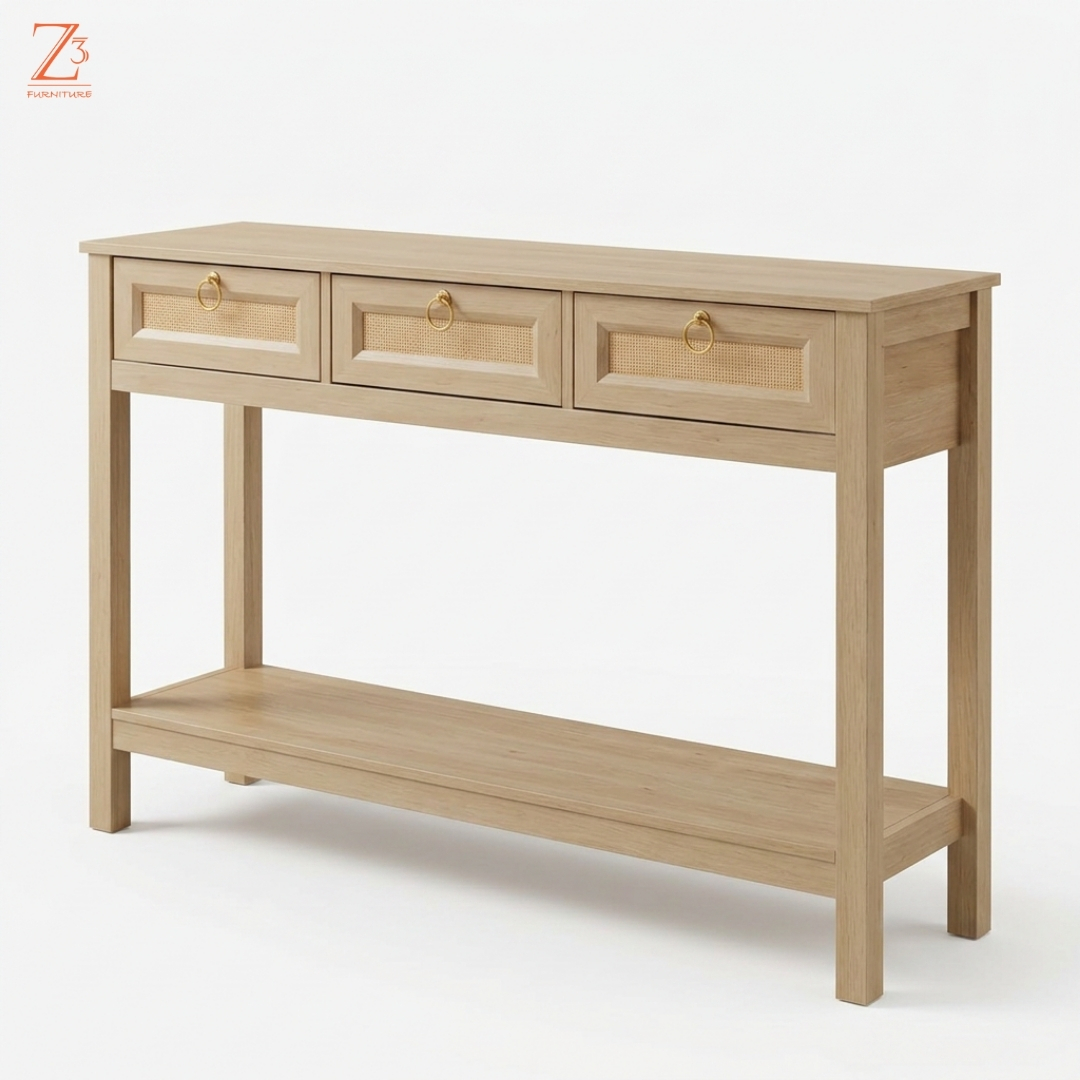 RusticAura Console Table Z cube Furniture 4
