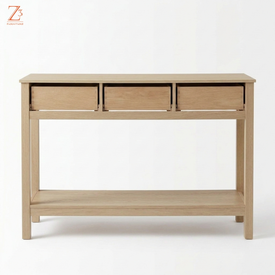 RusticAura Console Table Z cube Furniture 5