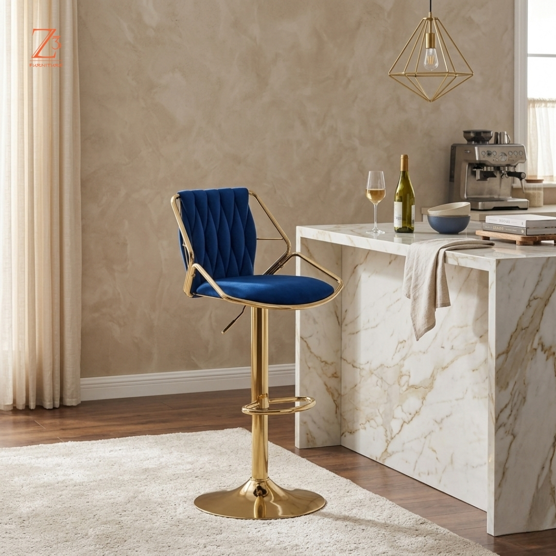 SlateAura Adjustable Bar Chair – Urban Grey zcube Furniture 2